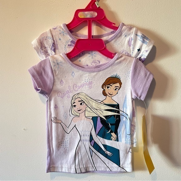 Toddlers Princess Elsa & Anna 2 Piece Pajama Tops size 2T - Picture 10 of 10